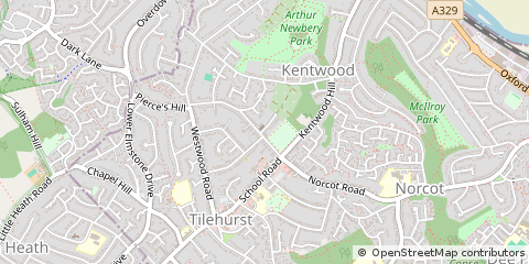 Map of Reading, Berkshire