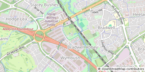 Map of Milton Keynes, Buckinghamshire