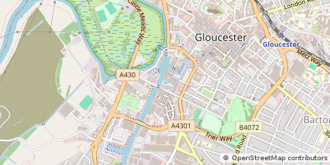 Map of Gloucester, Gloucestershire