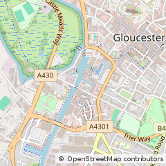 Map of Gloucester, Gloucestershire