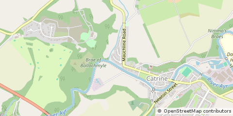 Map of Catrine, Ayrshire