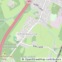 Map of Otterbourne, Hampshire