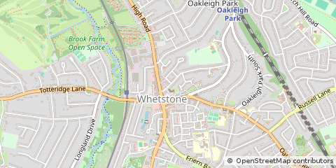 Map of Whetstone, London
