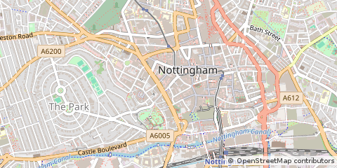 Map of Nottingham