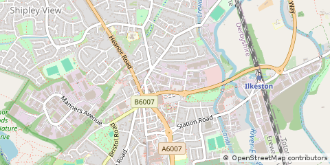 Map of Ilkeston, Derbyshire