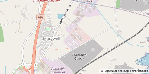 Map of Marywell, Aberdeen