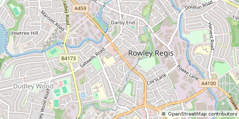 Map of Dudley