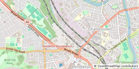 Map of Salford, Manchester