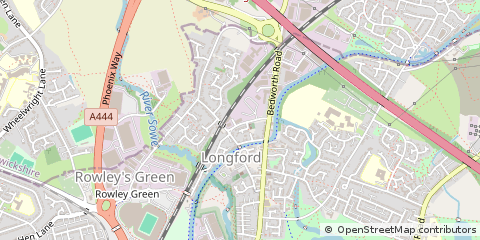 Map of Coventry, West Midlands