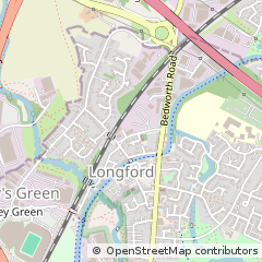 Map of Coventry, West Midlands