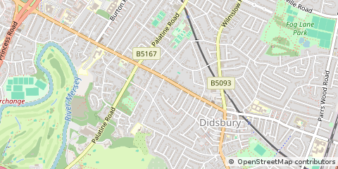 Map of Didsbury