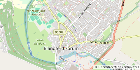 Map of Blandford Forum