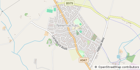 Map of Newmachar, Aberdeenshire