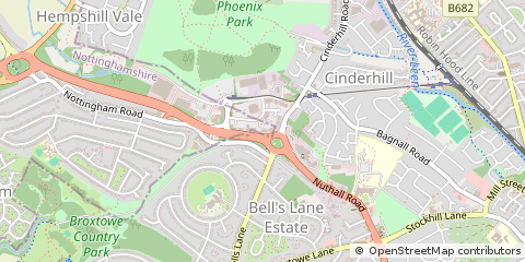 Map of Nottingham