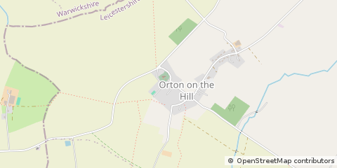 Map of Atherstone, Warwickshire