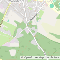 Map of Woodcote, Oxfordshire