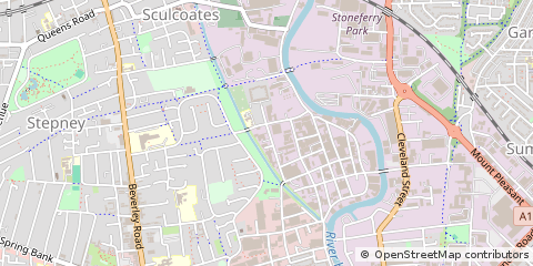 Map of Hull, East Yorkshire