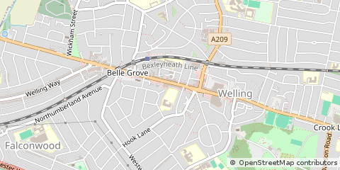 Map of Welling, Kent