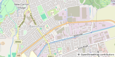 Map of Falkirk