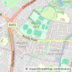 Map of Ruislip, Northolt