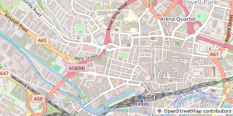 Map of Leeds