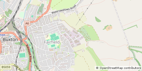 Map of Buxton, Derbyshire