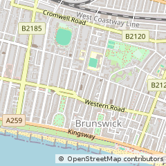 Map of Hove, East Sussex