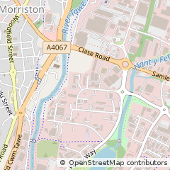 Map of Swansea