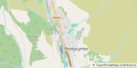 Map of Bridgend