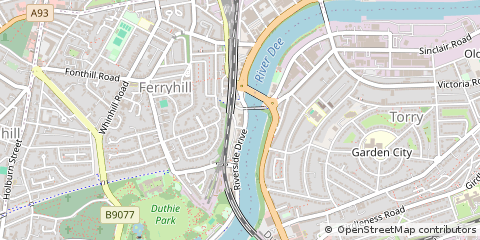 Map of Aberdeen