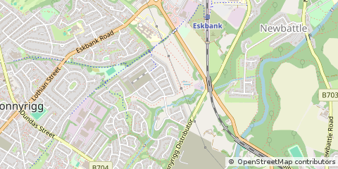 Map of Bonnyrigg