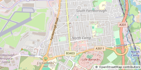 Map of Farnborough, Cheshire