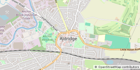 Map of Walsall, West Midlands