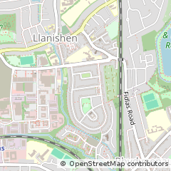 Map of Cardiff, South Glamorgan