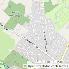 Map of Wokingham, Berkshire