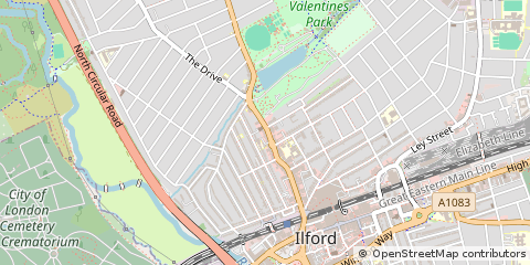 Map of Ilford