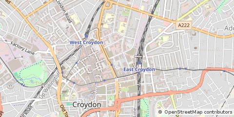 Map of Croydon