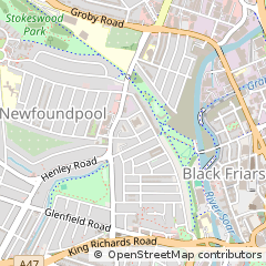 Map of Leicester