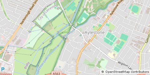 Map of Leicester