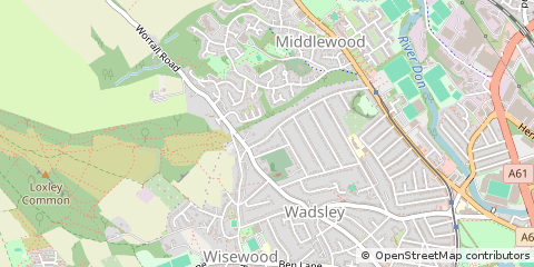 Map of Sheffield