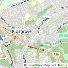 Map of Stoke-on-Trent, Staffordshire