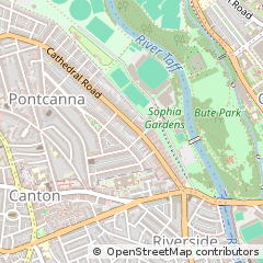 Map of Cardiff