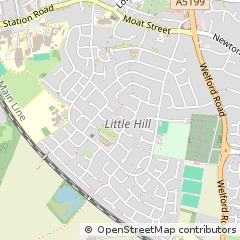 Map of Leicester, Leicestershire