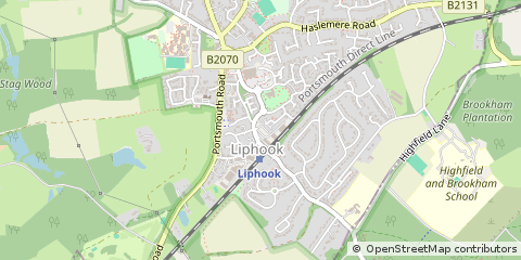 Map of Liphook, Hampshire