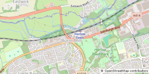 Map of Harlow