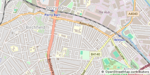 Map of Birmingham, West Midlands