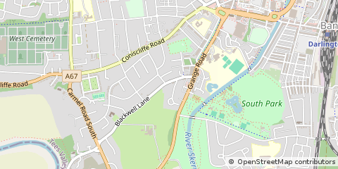 Map of Darlington
