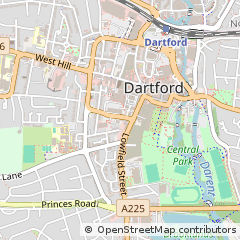 Map of Dartford, Kent
