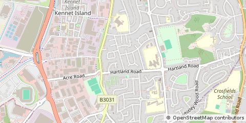 Map of Reading, Berkshire
