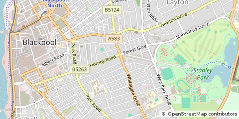 Map of Blackpool